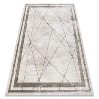 bliss z201z128 alfombra crema  beige - marco geometric moderna est 160x220 cm