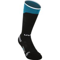 uyn compression one calcetines para correr mujeres-negroturquesa
