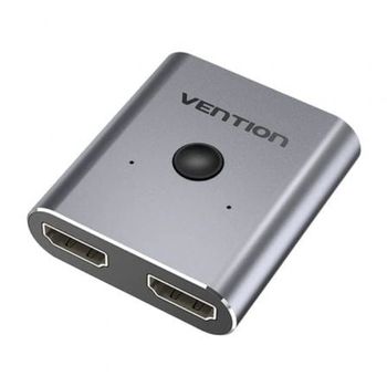 Conmutador HDMI Vention AFUH0 Bidireccional Aluminio 4K@60Hz Plug&Play Gris