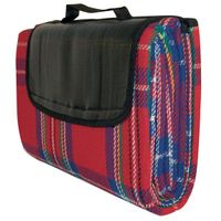 picnic rug with pvc backing - 150cm x 135cm