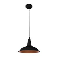 bel air home - lampara colgante bonn - estilo vintage - ajustable y ligera - portalamparas e27 para salones comedores y bares bombilla no incluida kiel 25 cm blanco
