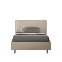 cama con almacenaje acolchada 120x190 cuero sintetico gris paloma antea large
