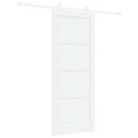 puerta corredera blanco 83 x 202 cm madera de pino maciza vidaxl