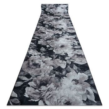 Alfombra De Pasillo Con Refuerzo De Goma Lotus Bouquet 52901 Flores Gr 120x970 Cm