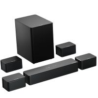 ultimea poseidon d70 barra de sonido 71 con subwoofer inalambrico y 4 altavoces envolventes