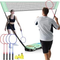 juego de red de badminton portatil bominfit - estuche de almacenamiento - base independiente - configuracion rapida - re