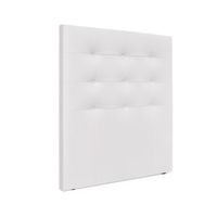 cabecero de polipiel capitone hasta el suelo 95x120cm camas 90 - blanco hueso
