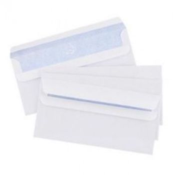 Value Wallet S/S Plain DL 110x220mm 80gsm White PK1000