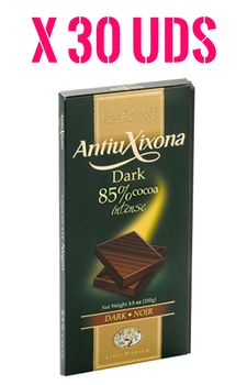 Chocolate Negro 85% Antiu Xixona Premium en Caja de 30 unidades