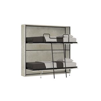 Cama Doble Abatible Kando Con Colchones De Cachemira