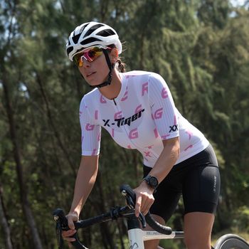 X-TIGER Maillot de ciclismo mujer 2026 Rosa Trend Vitality Camisetas de manga corta de verano