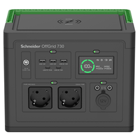 estacion de energia portatil apc pps730-gr offgrid 730 738wh 995w entrada cc 2xac usb carga inalambr