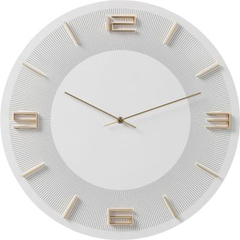 Reloj pared blanco/oro ø49cm