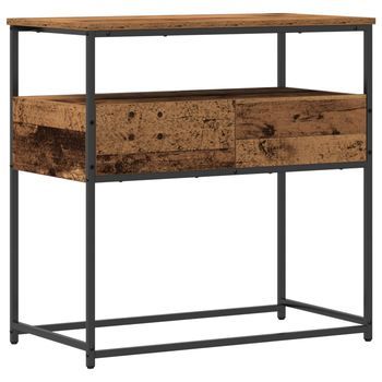 Vidaxl Mesa Consola Madera Envejecida 75 X 40 X 75 Cm