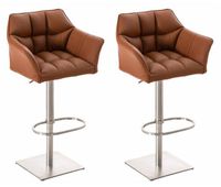set de 2 taburetes de bar damaso 64x45x88cm