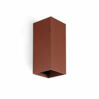 aplique de pared lune estriado 2 luces