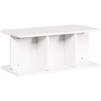 Mesa De Centro 80x39,5x33,5 Cm Madera - Blanco