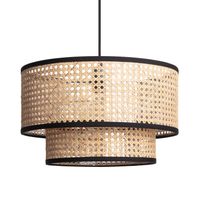 ledkia lampara colgante ratan iluzzia - diseno natural y resistente