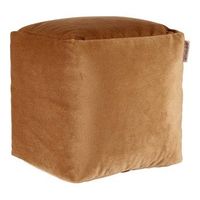 puff beige poliester poliestireno 30 x 30 x 30 cm