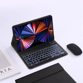 Funda con teclado retroiluminado para Lenovo Tab 10,1 pulgadas TB311FU TB311XU 2025 Funda protectora para teclado Lenovo Tab 10,1 