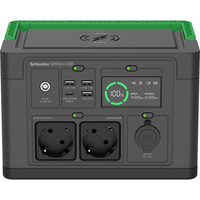 schneider offgrid portable power station 330 332wh lithium-ion 2 schuko sinewave