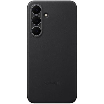 Samsung Funda Kindsuit de Cuero Vegano Negro para Galaxy S25 FE