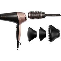 curl and straight confidence d5706 hair dryer - grey  rose gold grey