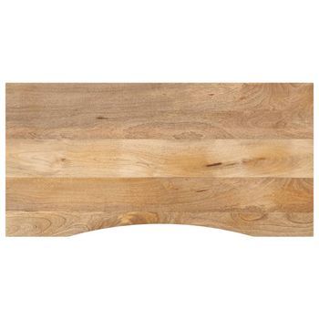 Tablero Escritorio Con Curva Madera Mango Rugosa 120x60x2,5 Cm Vidaxl