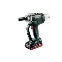 metabo np 18 ltx bl 50 pistola de remache ciego de bateria18v 2x lihd cargador asc 55 metabox 145 l