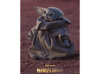 poster 3d - sherwood star wars the mandalorian grogu 235 x 285 cm efecto