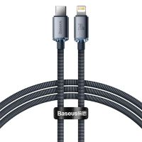 cable baseus crystal series pd20w tipo c a ip para carga rapida y transmision de datos nucleo de cobre estanado longit
