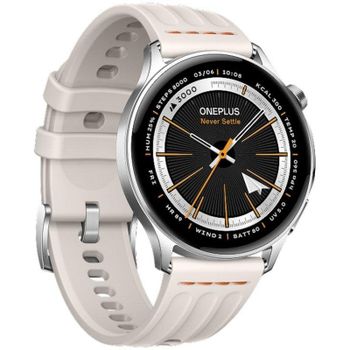 OnePlus Watch Lite Bluetooth GPS 44,98mm AMOLED Plata Resistencia Agua 5ATM+IP68 SpO2 Pulsómetro