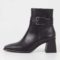 vagabond womens hedda buckle leather heeled boots - uk 3
