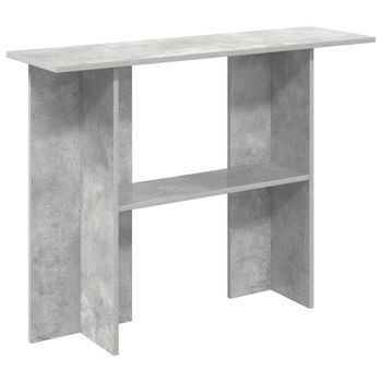 Mesa Consola Gris Hormigón 100 X 30 X 75 Cm Vidaxl