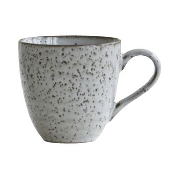 Taza de gres azul