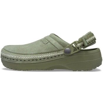 Crocs Zuecos Cla Crafted Vegan Suede Stitch para mujer