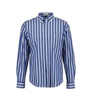 gant para hombre 3260012 reg classic poplin wide stripe azul s casual algodon clasico manga corta manga larga