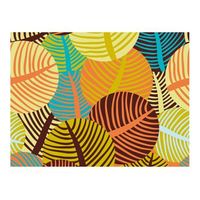 papel pintado 3d - colage hojas 400x309 cm