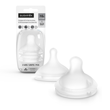 Suavinex Tetinas Fisiológicas SX Pro de Silicona Flujo Muy Denso 2 uds