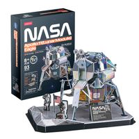 puzzle 3d nasa - modulo lunar eagle  maquetas para construir adultos y ninos 93 piezas  puzzles 3d  puzzle 3d adultos  puzzle 3d ninos  maquetas para montar