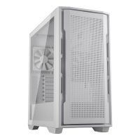 gabinete cougar uniface torre media blanco atx vidrio templado usb-c antipolvo