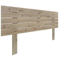 cabecero de madera reciclada dm estilo palet horizontal con patas 135x115cm camas 135 - roble