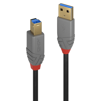 2M USB 3.2 TYPE A TO B CABLE ANTHRA LINE