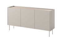 comoda de 3 puertas con pie de metal 170x85 cm