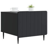 mesa de cafe - mesa de centro - mesa baja negro 49 x 50 x 42 cm madera de ingenieria