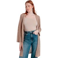 admas chaqueta chaqueta de punto crochet para mujer