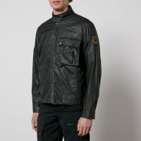 belstaff centenary racer waxed cotton-blend jacket - it 48m