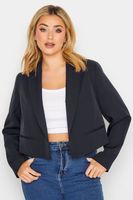 yours torera azul marina con solapas mujer curvy y tallas grandes yours