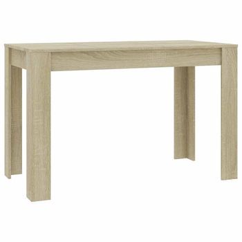 Mesa De Comedor De Aglomerado Color Roble Sonoma 120x60x76 Cm Vidaxl