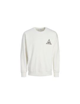 Sudadera Jack and Jones Jjmystic Hombre Cloud Dancer